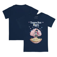 Tampa Bay Rays Tiny Turnip Youth Mermaid T-Shirt Navy