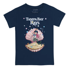 Tampa Bay Rays Tiny Turnip Youth Mermaid T-Shirt Navy