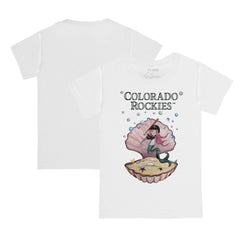 Colorado Rockies Tiny Turnip Youth Mermaid T-Shirt White