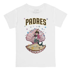 San Diego Padres Tiny Turnip Youth Mermaid T-Shirt White