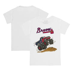 Atlanta Braves Tiny Turnip Youth Monster Truck T-Shirt White