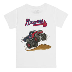 Atlanta Braves Tiny Turnip Youth Monster Truck T-Shirt White