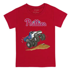 Philadelphia Phillies Tiny Turnip Youth Monster Truck T-Shirt Red