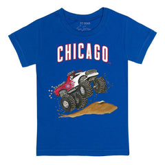 Chicago Cubs Tiny Turnip Youth Monster Truck T-Shirt Royal