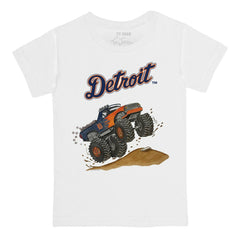 Detroit Tigers Tiny Turnip Youth Monster Truck T-Shirt White
