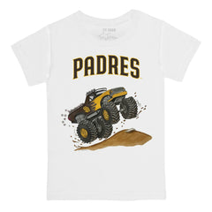 San Diego Padres Tiny Turnip Youth Monster Truck T-Shirt White