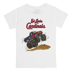 St. Louis Cardinals Tiny Turnip Youth Monster Truck T-Shirt White