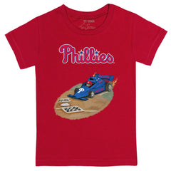 Philadelphia Phillies Tiny Turnip Youth Race Car T-Shirt Red
