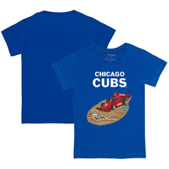 Chicago Cubs Tiny Turnip Youth Race Car T-Shirt Royal