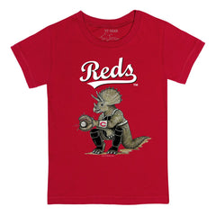 Cincinnati Reds Tiny Turnip Youth Triceratops T-Shirt Red