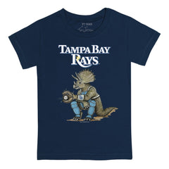 Tampa Bay Rays Tiny Turnip Youth Triceratops T-Shirt Navy
