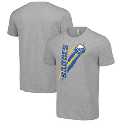 Buffalo Sabres Starter Color Scratch T-Shirt Heather Gray