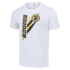 Boston Bruins Starter Color Scratch T-Shirt White