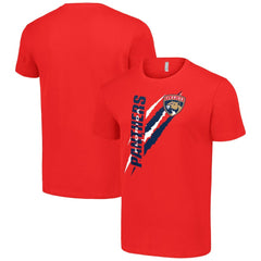 Florida Panthers Starter Color Scratch T-Shirt Red