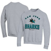 San Jose Sharks Champion Eco Powerblend Crewneck Sweatshirt Gray