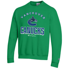 Vancouver Canucks Champion Eco Powerblend Crewneck Sweatshirt Green