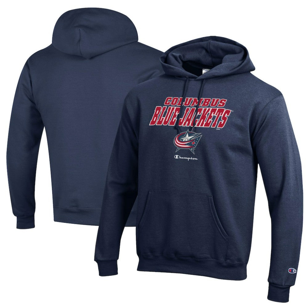 Columbus Blue Jackets Champion Eco Powerblend Pullover Hoodie Navy