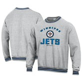Winnipeg Jets Champion Reverse Weave Yarn Dye Pullover Sweatshirt Heather Gray
