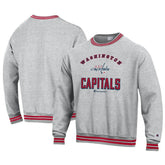 Washington Capitals Champion Reverse Weave Yarn Dye Pullover Sweatshirt Heather Gray