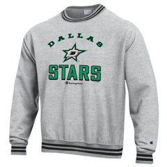 Dallas Stars Champion Reverse Weave Yarn Dye Pullover Sweatshirt Heather Gray