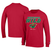Minnesota Wild Champion Long-Sleeve Jersey T-Shirt Red