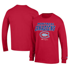 Montreal Canadiens Champion Long-Sleeve Jersey T-Shirt Red