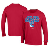 New York Rangers Champion Long-Sleeve Jersey T-Shirt Red