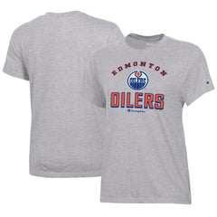 Edmonton Oilers Champion Women's Core T-Shirt Heather Gray