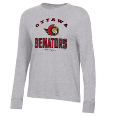 Ottawa Senators Champion Women's Core Long Sleeve T-Shirt Heather Gray
