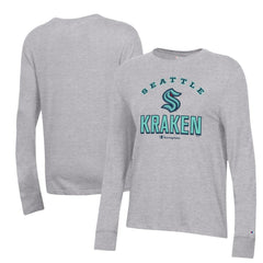 Seattle Kraken Champion Women's Core Long Sleeve T-Shirt Heather Gray
