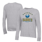 Buffalo Sabres Champion Women's Core Long Sleeve T-Shirt Heather Gray