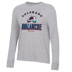 Colorado Avalanche Champion Women's Core Long Sleeve T-Shirt Heather Gray
