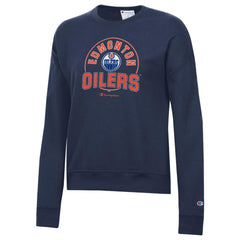 Edmonton Oilers Champion Women's Powerblend Pullover Sweatshirt Navy