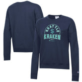 Seattle Kraken Champion Women's Powerblend Pullover Sweatshirt Deep Sea Blue