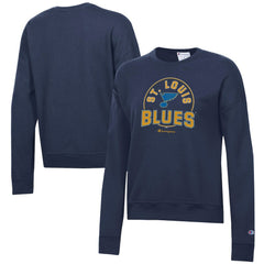 St. Louis Blues Champion Women's Powerblend Pullover Sweatshirt Navy