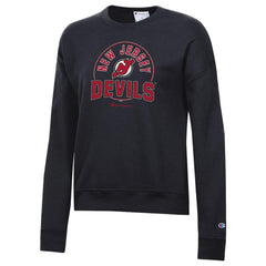 New Jersey Devils Champion Women's Powerblend Pullover Sweatshirt Black