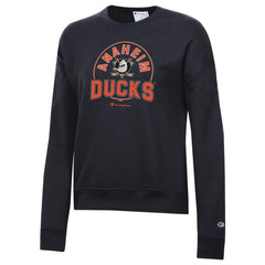 Anaheim Ducks Champion Women's Powerblend Pullover Sweatshirt Black