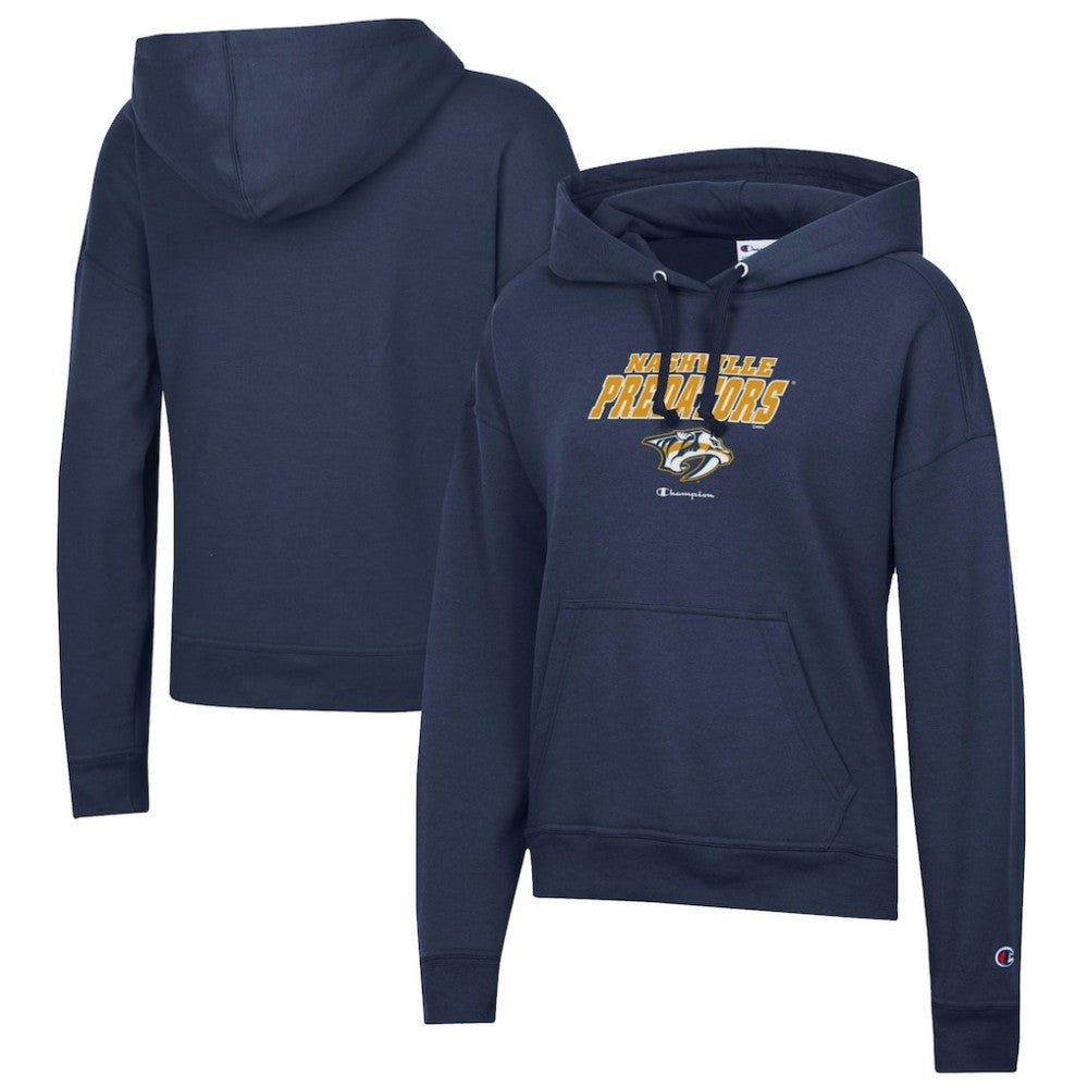 Nashville Predators Champion Women's Powerblend Fleece Pullover Hoodie Navy