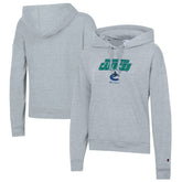 Vancouver Canucks Champion Women's Powerblend Fleece Pullover Hoodie Gray