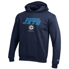Winnipeg Jets Champion Youth Eco Powerblend Pullover Hoodie Navy
