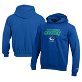 Vancouver Canucks Champion Youth Eco Powerblend Pullover Hoodie Royal
