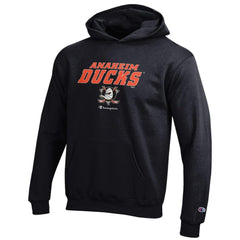 Anaheim Ducks Champion Youth Eco Powerblend Pullover Hoodie Black
