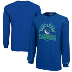 Vancouver Canucks Champion Youth Long-Sleeve Jersey T-Shirt Royal