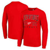 Detroit Red Wings Starter Retro Graphic Long Sleeve Crew T-Shirt Red
