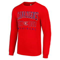 Montreal Canadiens Starter Retro Graphic Long Sleeve Crew T-Shirt Red