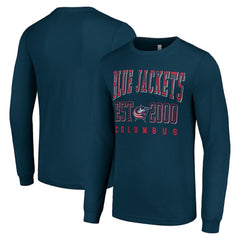 Columbus Blue Jackets Starter Logo Graphic Long Sleeve T-Shirt Navy