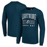 Tampa Bay Lightning Starter Logo Graphic Long Sleeve T-Shirt Navy