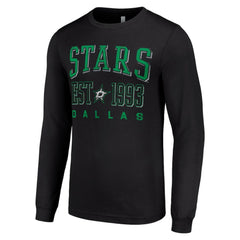 Dallas Stars Starter Logo Graphic Long Sleeve T-Shirt Black