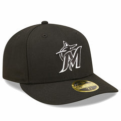 Miami Marlins Low Profile 59FIFTY Fitted Hat Black | New Era
