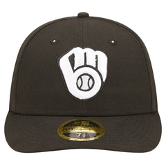 Milwaukee Brewers Low Profile 59FIFTY Fitted Hat Black | New Era